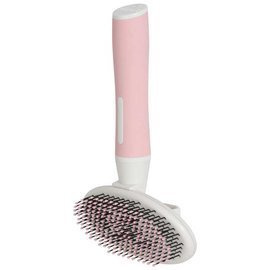 Zolux Anah Soft Brush with Retractable Bristles for Cats, Oval, Medium
