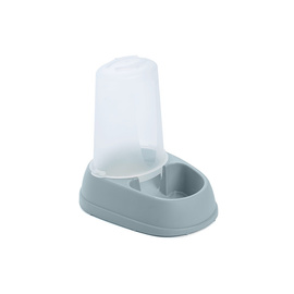 Barry King Automatic Food and Water Dispenser for Dogs or Cats, 2.5 L, Gray