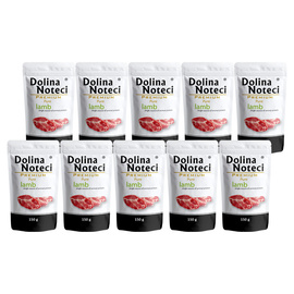Dolina Noteci Premium Pure Wet Dog Food for Dogs with Allergies, Rich in Lamb, 10 x 150 g Pack