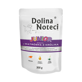 Dolina Noteci Premium Junior Wet Dog Food, Rich in Rabbit Liver, 300 g pouch