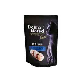 Dolina Noteci Premium Junior Wet Cat Food: Cod and Sardine Meal, 85 g