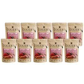 Luger’s Kitten’s Time Wet Food for Kittens with Veal and Shrimp, 10 x 85 g Pack