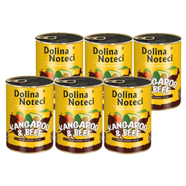 Dolina Noteci Superfood Wet Dog Food: Kangaroo and Beef, 6-Pack (400 g each)
