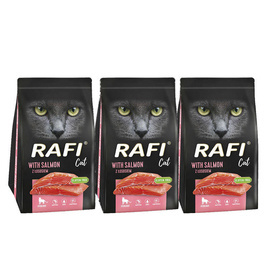 Rafi Cat Sterilised Dry Cat Food with Salmon, 3 x 1.5 kg