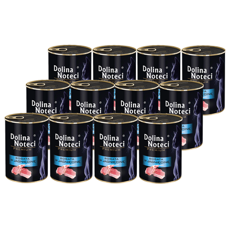 Dolina Noteci Premium Wet Cat Food Rich in Lamb, 12-Pack (400 g each)