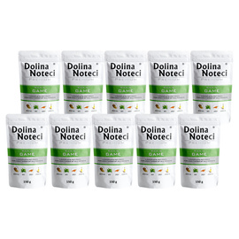 Dolina Noteci Premium Wet Dog Food, Rich in Venison, 10 x 150 g Pouches