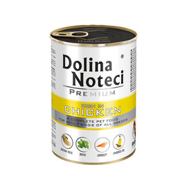 Dolina Noteci Premium Wet Dog Food, Rich in Chicken, 400 g Can