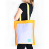 Spółka Zoo Design Orange and purple fabric bag with a pocket