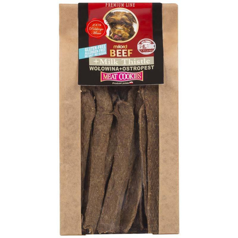 Milord Dog Treats with Beef and Milk Thistle, 80 g