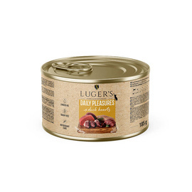 Luger's Daily Pleasures Wet Cat Food with Duck Hearts, 185 g