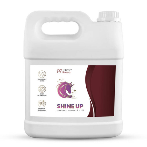 Over Horse Shine Up Grape-Scented Mane and Tail Detangler, 5 L