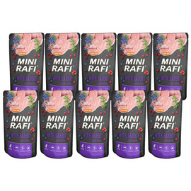 Mini Rafi Wet Dog Food with Rabbit, 10 x 150 g Pack