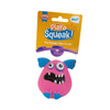 Cooper &amp; Pals Squeaky Dog Toy - Pink Monster, 9 cm