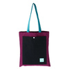 Spółka Zoo Design Purple and black fabric bag with a pocket