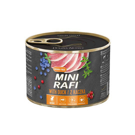 Mini Rafi Wet Dog Food with Duck, 185 g