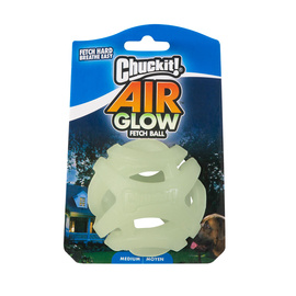 Chuckit Pet Supplies! Max Glow Air Fetch Glow-in-the-Dark Dog Toy, Medium, 6.5 cm, 1 piece.