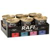 Rafi Cat Mus Cat Food, Mixed Flavors, 12 x 85 g