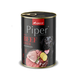 Piper Animals Wet Dog Food with Beef Liver and Potatoes, 400 g