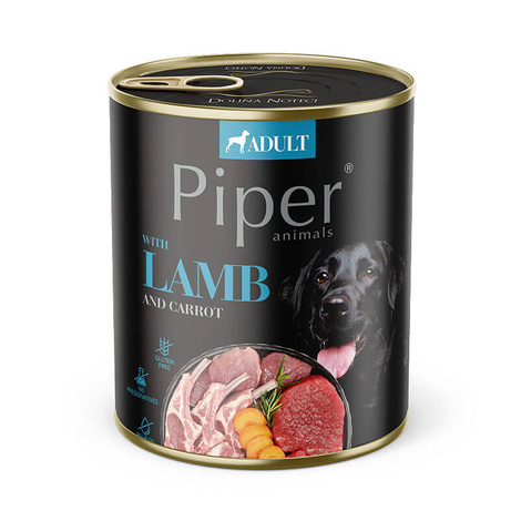 Piper Animals Wet Dog Food with Lamb and Carrots, 800 g