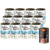 Dolina Noteci Premium Wet Dog Food, Rich in Lamb, 12-Pack (400 g each) + Free Piper Animals Wet Dog Food with Duck and Pear (400 g)