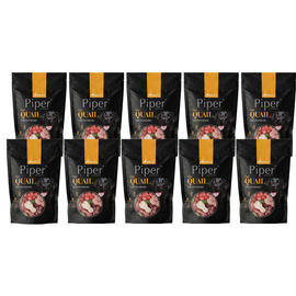 Piper Animals Wet Dog Food with Quail and Cranberry, 10 x 500 g Set