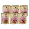 Luger's Daily Pleasures Wet Dog Food with Veal and Carrots, 6 x 800 g Set
