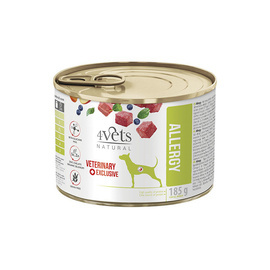4Vets Natural Allergy Wet Veterinary Dog Food for Dogs with Allergies, 185 g
