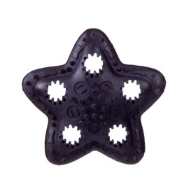 Barry King Dog Treat Toy, Black Star, 12.5 cm