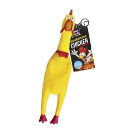 Cooper & Pals Squeaky Rubber Dog Toy - Chicken, 26 cm