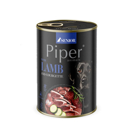 Piper Animals Senior Wet Dog Food with Lamb and Zucchini, 400 g