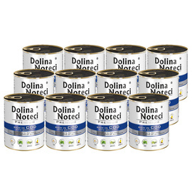 Dolina Noteci Premium Wet Dog Food, Rich in Cod with Broccoli, 12 x 800 g Set