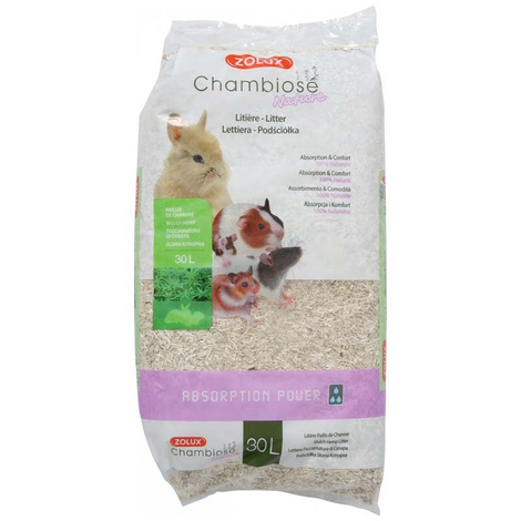 Zolux Chambiose Nature Plant-Based Bedding for Rodents, 30 L
