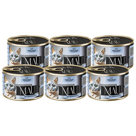 MAU Pâté and Fillet Wet Cat Food for Spayed/Neutered Cats: Venison with Kamchatka Berries, 6-Pack (185 g each)
