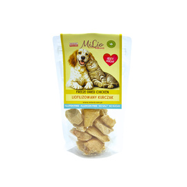 Milord MiLio Freeze-Dried Natural, Easily Digestible Chicken Treat for Dogs and Cats, 25 g