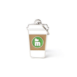 Engraved ID Tag for Dogs and Cats: Coffee Design