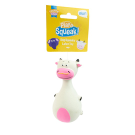 Cooper & Pals Cow-Shaped Dog Toy with Squeaker, 13 cm