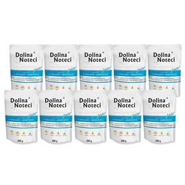 Dolina Noteci Premium Wet Dog Food for Junior Small Breeds, Rich in Lamb Stomachs, 10 x 100 g Pack
