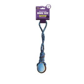 Cooper & Pals Dog Toy: Rope and Ball with One Knot