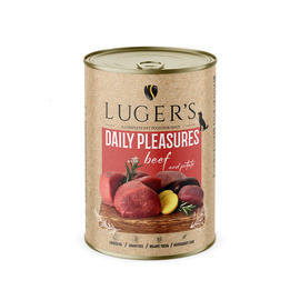Luger's Daily Pleasures Wet Dog Food with Beef and Potatoes, 400 g