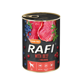 Rafi Wet Dog Food with Beef, 400 g