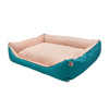 Pupilarni Sofa Bed for Medium Dogs, Size M, Cream and Turquoise