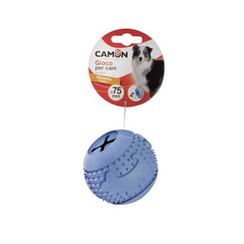 Camon Rubber Ball with Spikes for Treats—Dog Toy, 7.5 cm