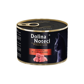 Dolina Noteci Premium Wet Cat Food Rich in Veal, 185 g