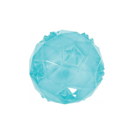 Zolux TPR POP Dog Chew Toy - Turquoise Ball, 7.5 cm