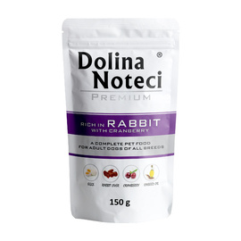 Dolina Noteci Premium Wet Dog Food, Rich in Rabbit with Cranberries, 150 g pouch