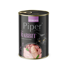 Piper Animals Sterilised Wet Cat Food with Rabbit, 400 g