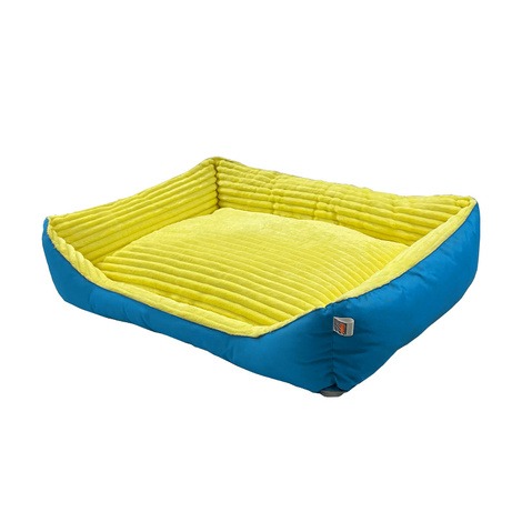 Pupilarni Kanapa Dog Bed for Medium Dogs, Size M, Yellow and Blue