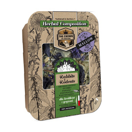 Korona Natury Rodent Food Dispenser: Herbal Mix with Mallow for Chinchillas, 70 g
