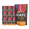 Rafi Wet Dog Food with Duck, 10-pack of 500 g pouches