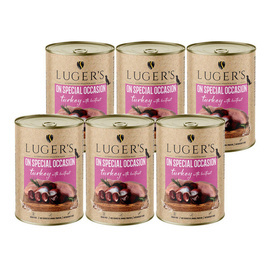 Luger's On Special Occasion Wet Dog Food: Turkey with Beets, 6-Pack (400 g each)